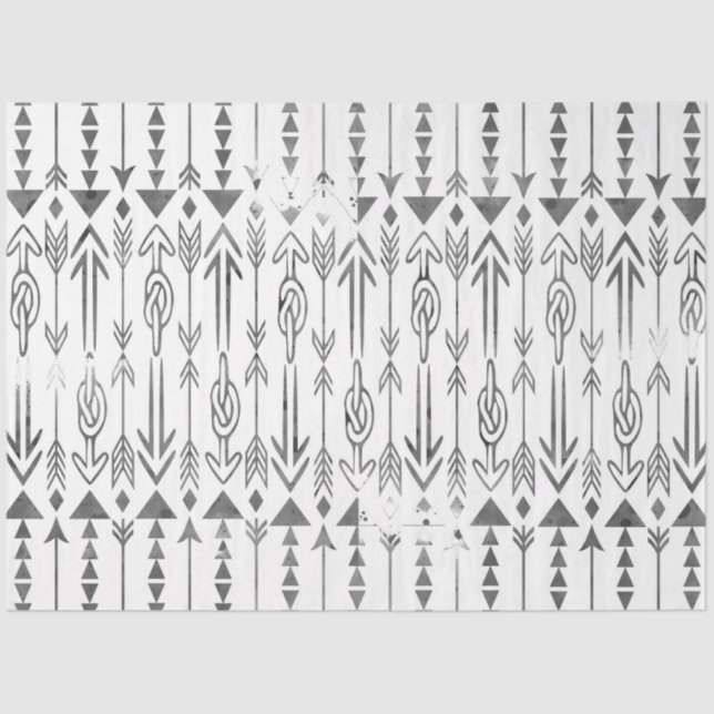 Papel De Seda Unas acuarelas impresionantes salpican flechas tri (Anverso)