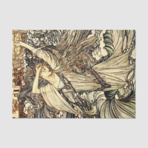 Papel De Seda “Undine en las olas” de Arthur Rackham