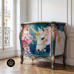 Papel De Seda Unicornio Celestial Encantado Decoupage
