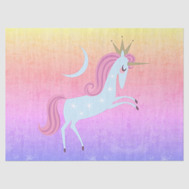 Papel De Seda unicornio mágico (Anverso)