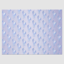 Papel De Seda Unicornio mágico púrpura Ombre