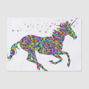 Papel De Seda Unicornio mosaico