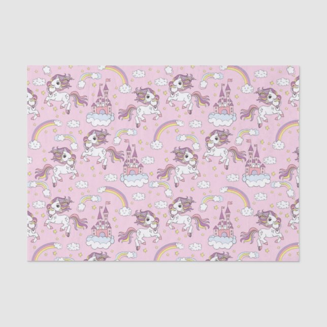 Papel De Seda Unicornios Bailarines (Anverso)