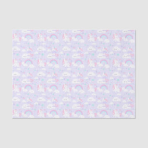 Papel De Seda Unicornios y Arcoíris
