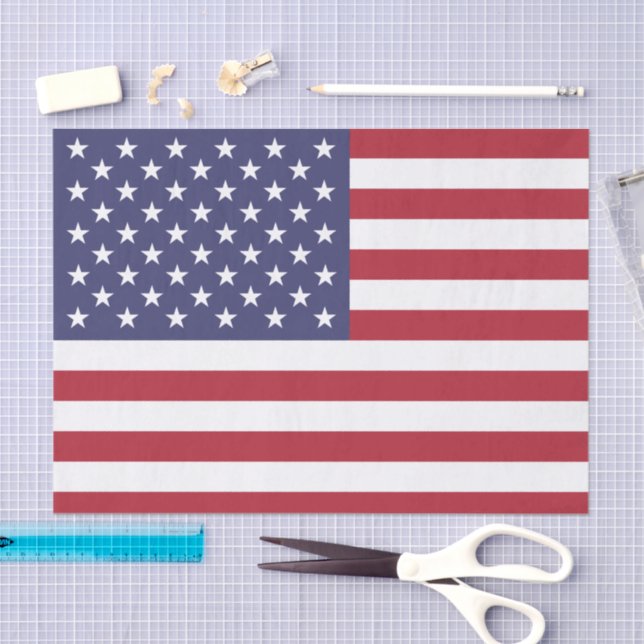 Papel De Seda United States fashion, American Flag tissue paper (Artesanía)