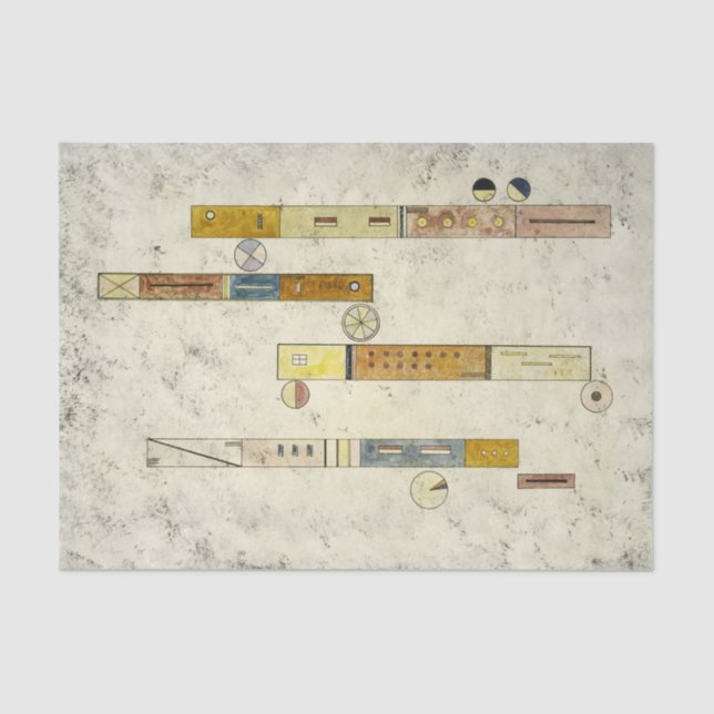 Papel De Seda Uno tras otro de Wassily Kandinsky (Anverso)