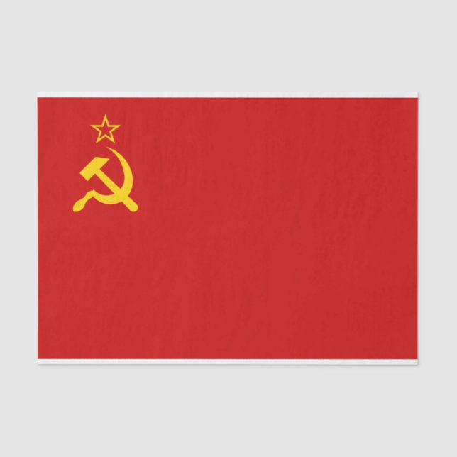 Papel De Seda USSR Unión Soviética bandera de la Unión Soviética (Anverso)