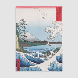 Papel De Seda Utagawa Hiroshige - Mar frente a Satta, Provincia 