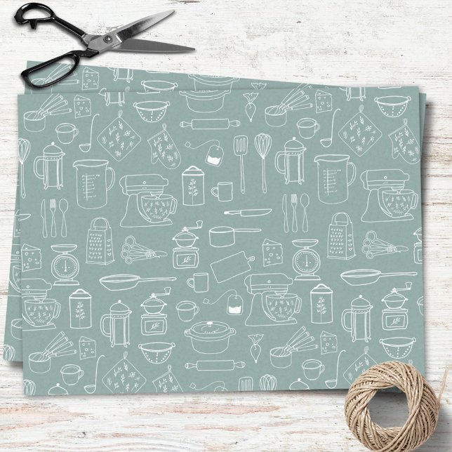 Papel De Seda Utensilios modernos de cocina Minimalista (In situ)