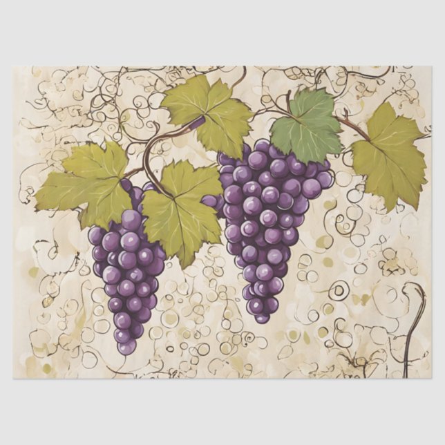 Papel De Seda Uvas caprichosas (Anverso)