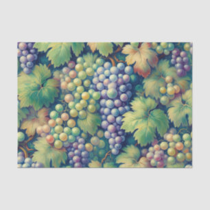 Papel De Seda Uvas coloridas en la descomposición del patrón del