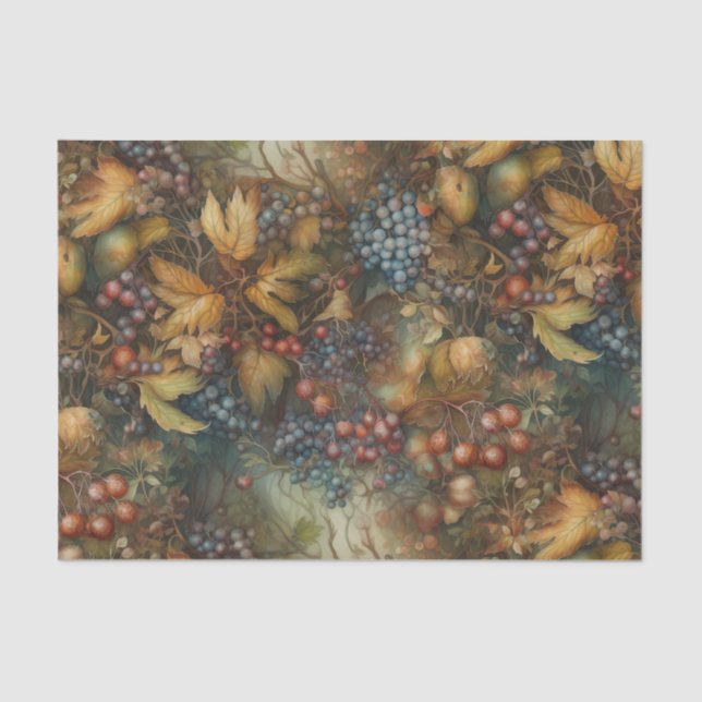 Papel De Seda Uvas de Otoño (Anverso)