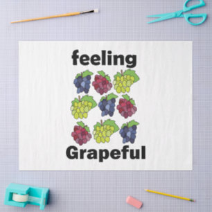 Papel De Seda Uvas Fruta Sentimiento Agradecido Chiste Divertido