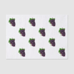 Papel De Seda Uvas Moradas Cuélgan en Racimos