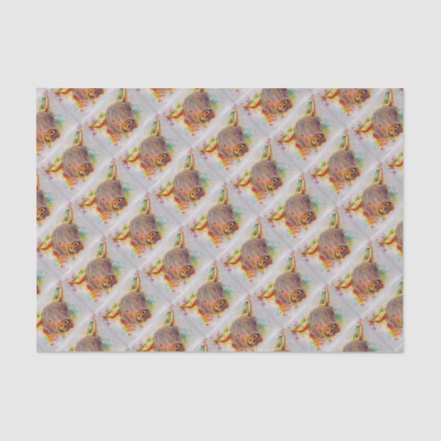 Papel De Seda Vaca de la montaña (Anverso)