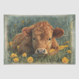Papel De Seda Vaca para bebés en el Highland