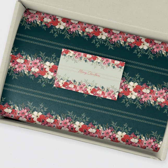 Papel De Seda vacaciones botánicas de navidades verdes tradicion (Subido por el creador)