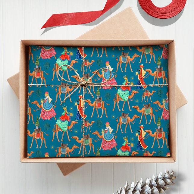 Papel De Seda Vacaciones de los tres sabios Navidades magos de L (Three Wise Men Los Reyes magos Christmas holiday Tissue Paper)