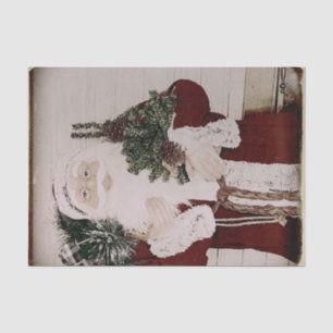 Papel De Seda Vacaciones de Navidades retratos de Santa Claus
