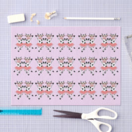 Papel De Seda Vacas bailando lindas y divertidas