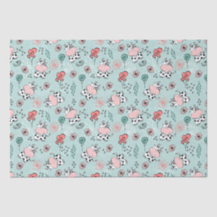 Papel De Seda Vacas de granja de campo