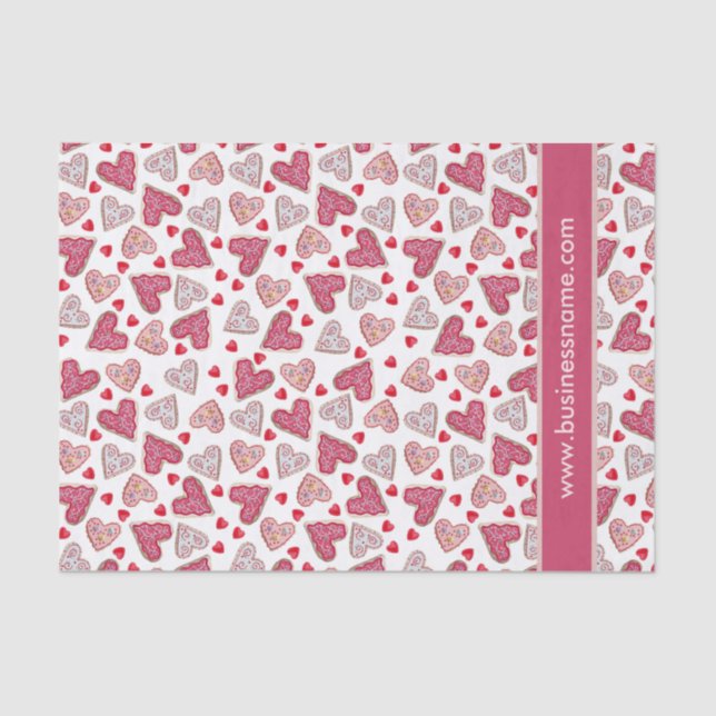 Papel De Seda Valentine Cookie Collage (Anverso)