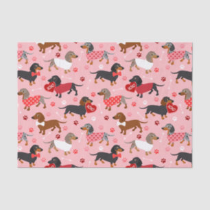 Papel De Seda Valentine Dachshund
