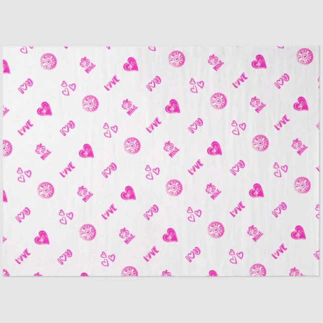 Papel De Seda ¡Valentine estampó! (Anverso)