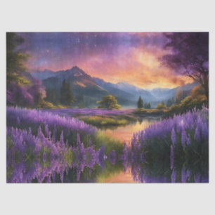 Papel De Seda Valle de la Montaña Lavender en Daybreak