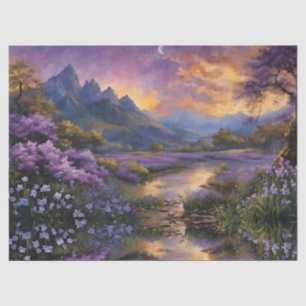 Papel De Seda Valle de Lavender al amanecer