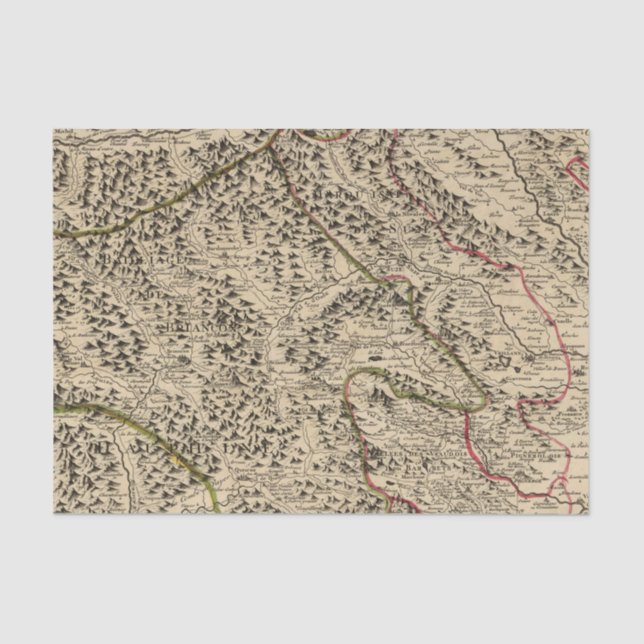 Papel De Seda Valle del río Po (Anverso)