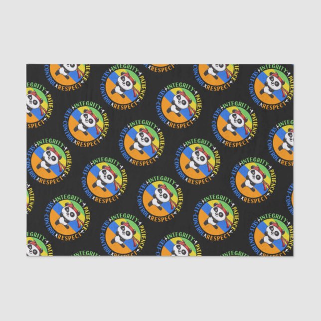 Papel De Seda Valores de artes marciales - Boys Karate Mindset (Anverso)