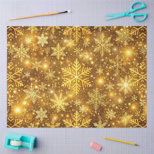 Papel De Seda Vals de Navidad Luminoso (Artesanía)