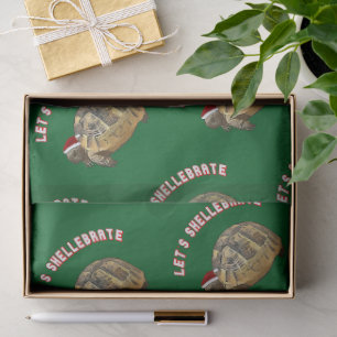 Papel De Seda Vamos a celebrar la Navidad Tortuga que lleva Sant