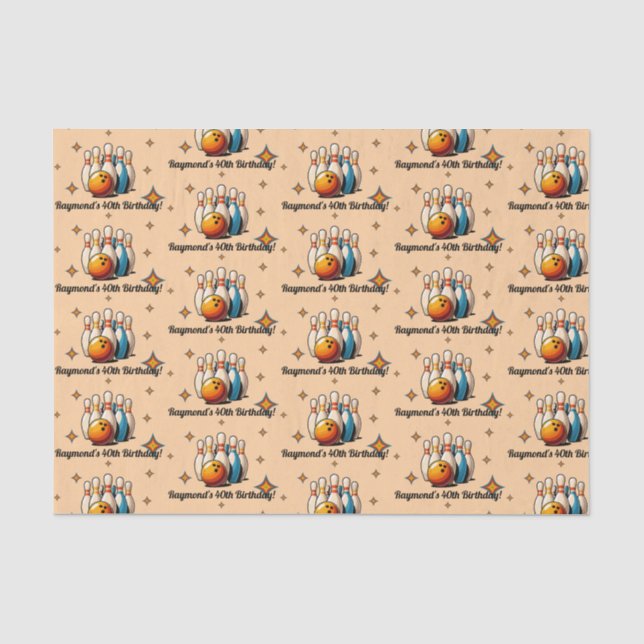 Papel De Seda Vamos a divertirnos con una fiesta de cumpleaños d (Anverso)
