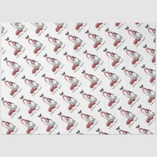 Papel De Seda ¡Vamos! (paseo) Perro Greyhound (blanco negro) Gra