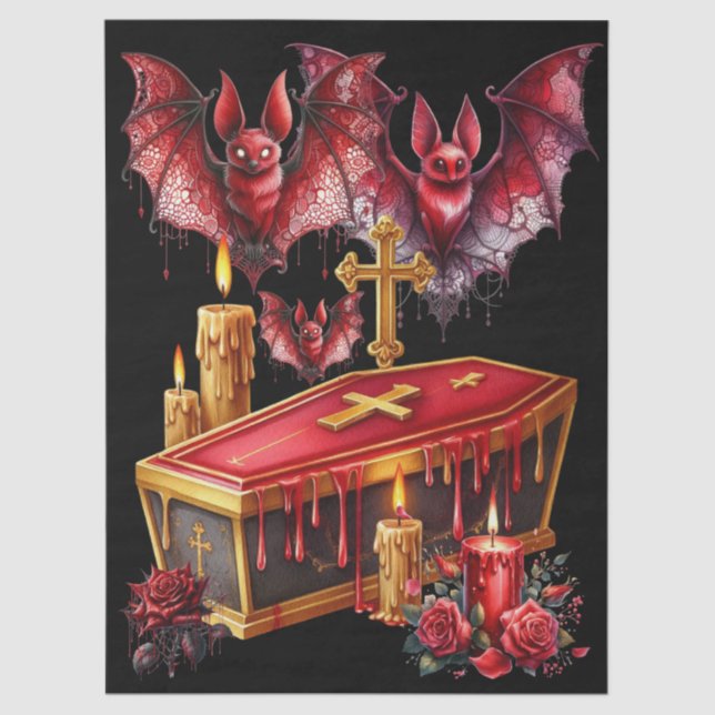 Papel De Seda Vampire Bats (Anverso)