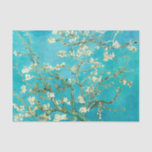 Papel De Seda VAN GOGH Almond Blossoms<br><div class="desc">"van gogh",  vincent,  "almendras flor",  flores,  "cuadro famoso",  vintage,  "fine art",  floral,  azul</div>