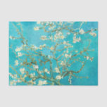 Papel De Seda VAN GOGH Almond Blossoms<br><div class="desc">"van gogh",  vincent,  "almendras flor",  flores,  "cuadro famoso",  vintage,  "fine art",  floral,  azul</div>