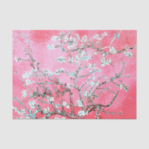 Papel De Seda Van Gogh Almond Blossoms Azul rosa