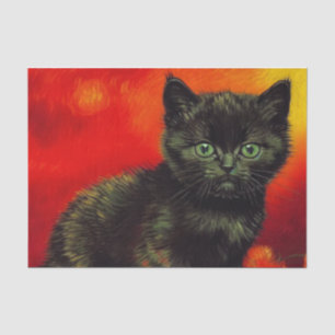 Papel De Seda Van Gogh Black Kitten