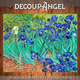 Papel De Seda Van Gogh- Campo de la Desnuda de los Irios
