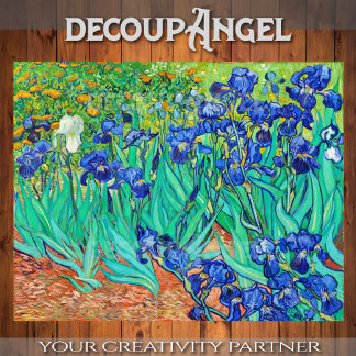 Papel De Seda Van Gogh- Campo de la Desnuda de los Irios