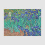 Papel De Seda Van Gogh Irises. Impresionismo floral vintage azul<br><div class="desc">Van Gogh papel tisular "irlandés". El arte del impresionismo floral azul.</div>