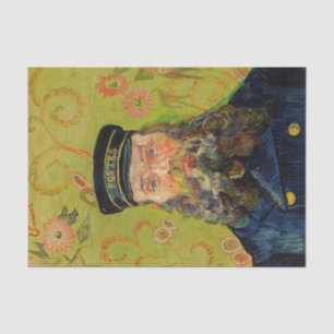 Papel De Seda Van Gogh Postman. Arte de impresionismo vertical