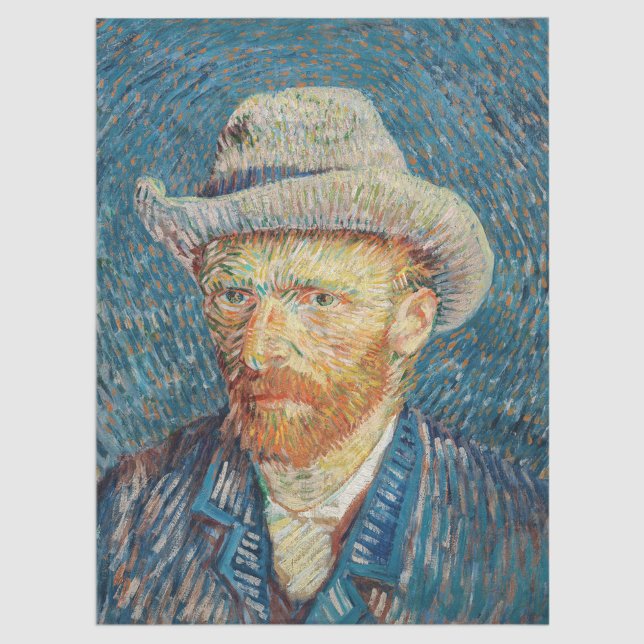 Papel De Seda Van Gogh - Retrato propio con un Gorra de Grey Fel (Subido por el creador)