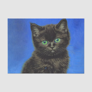 Papel De Seda Van Gogh Style Black Kitten