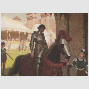 Papel De Seda "Vanquished" por Edmund Blair Leighton