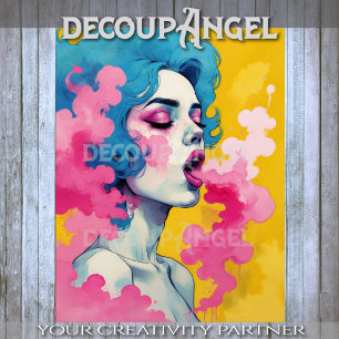 Papel De Seda Vapor Pop Decoupage