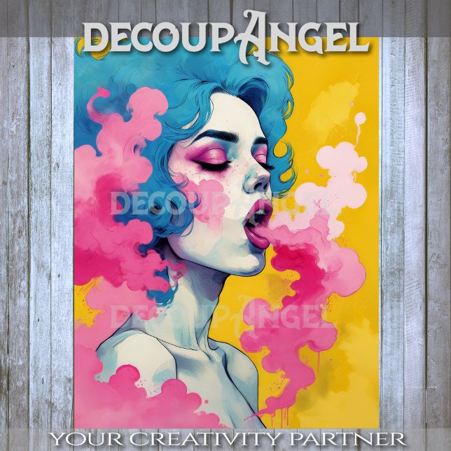 Papel De Seda Vapor Pop Decoupage (Subido por el creador)